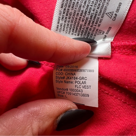 Energie Vibrant Red‎ Long Sleeve Tee Women’s Size Large - Picture 14 of 14